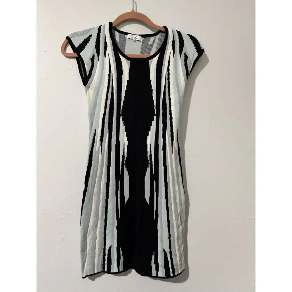 Parker thick knit mini dress sleeveless S